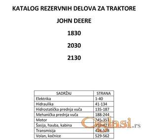 John Deere 1830 - 2030 - 2130 Katalog delova