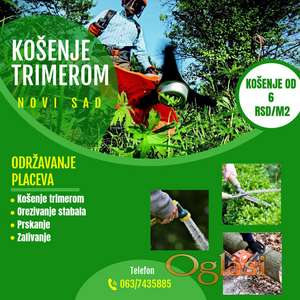 Košenje trimerom Novi Sad i Fruska gora
