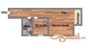 Jednoiposoban stan - 36m2 - Adice