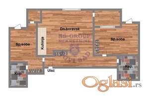 Trosoban, 72m2 Grbavica