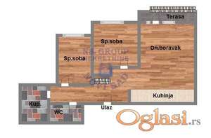 Trosoban 61m2 Bulevar patrijarha Pavla