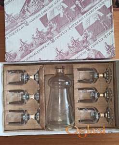 Vinski set 8/1 Srpska fabrika stakla Paraćin