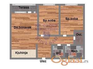 Trosoban 63m2 Bulevar patrijarha Pavla