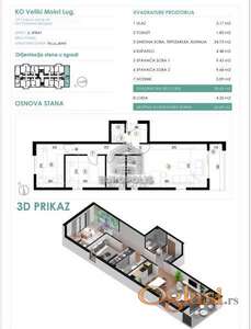 Odličan raspored, stan sa dve spavaće sobe ID#7534