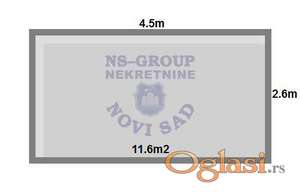 Garazno mesto u suterenu zgrade na Sajmu 30m2