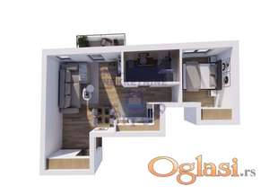 Dvosoban 44m2 Grbavica