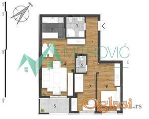 Odličan trosoban stan od 65m2 na odličnoj lokaciji! 