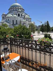 Izdavanje stanova Beograd Vracar-Lux stan sa pogledom na Hram