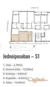 Prodajem NOV stan u Petrovaradinu na ekstra lokaciji