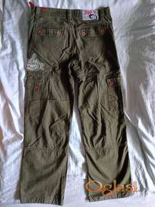 Pantalone široke Urban Sivomaslinaste