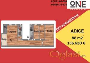 Cetvorosoban,odlican,Adice