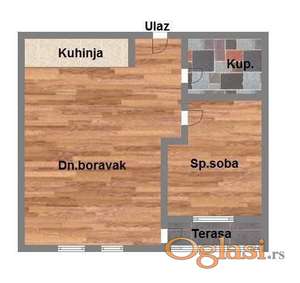 Dvosoban stan, 46m2, Bulevar