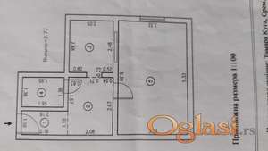 jEDNOSOBAN STAN U SOMORSKOJ ULICI 34m² U PRIZEMLJU