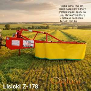 Poljska rotaciona kosačica 1.65 sa dva diska Lisicki