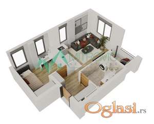 Novi Sad, Salajka - Jednoiposoban stan  33m2 