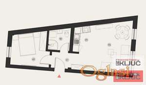 PODBARA, 39m2, Dvosoban sa pdv