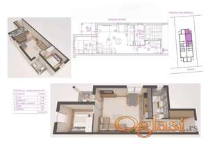 Dvosoban stan na prodaju 44m², Adice - Novi Sad