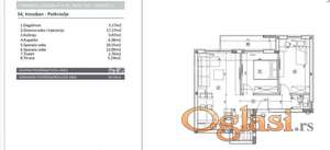 Adice-Lep Trosoban stan 60 m2 na drugom spratu-Izgradnja-065/385 8880