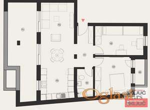 PODBARA, 94m2, Trosoban sa pdv