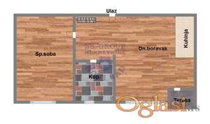 Dvosoban, 40m2 Telep