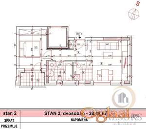DVOSOBAN STAN U IZGRADNJI SA POVRATOM PDV-A, TELEP