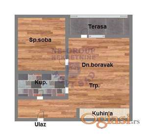 Dvosoban stan na Salajci, 46m2