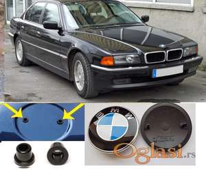 BMW ALU znak haube E38 originalni reljefni