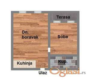 Dvosoban stan od 44m2 u izgradnji na Telepu!