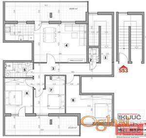 SREMSKA KAMENICA, 105m2, Četvorosoban-Penthouse sa pdv