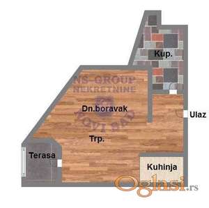 Jednosoban stan  33 m2 Salajka, Novi Sad