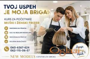 Kurs za Muskog i Zenskog  Frizera Novi Sad New Models World Academy