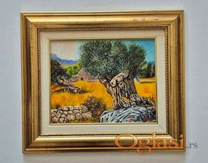 Ulje na platnu - Stara maslina, prelepa slika!