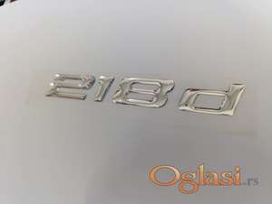 BMW 218D stiker oznaka