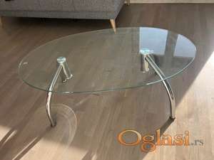 Stakleni klub sto - stocic za dnevnu sobu