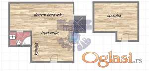 - Socijalno - Odlična garsonjera - 1800e/m2 -