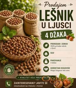 Lešnik u ljusci na prodaju-4 džaka