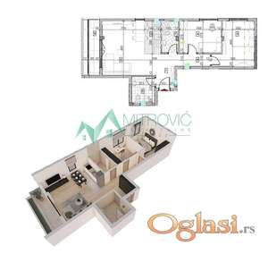 Sremska Kamenica - Kvalitetna zgrada - stanovi od 28m2 do 130 m2 