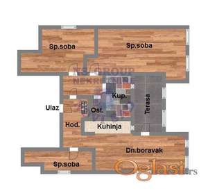 Četvorosoban stan, 72m2, Klisa