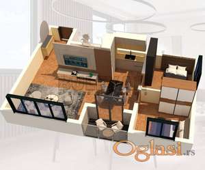 Vrnjačka banja, odlična novogradnja, blizina akva parka, dvoiposoban stan, 47m2