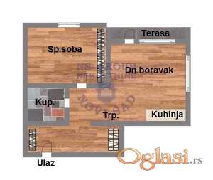 Dvosoban stan, 47m2, Centar