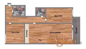 Trosoban - 80m2 - Mišeluk!