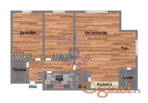 Trosoban stan na Miseluku,63m2