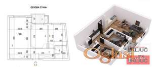 KOD SOMBORSKOG BULEVARA, 54m2, Dvoiposoban sa pdv, Izgradnja