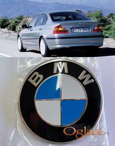 BMW 74mm znak gepeka E90,E46,F22,F30 reljefni metalni