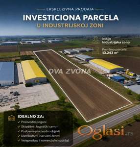 EKSKLUZIVNA PRODAJA – INVESTICIONA PARCELA U INDUSTRIJSKOJ ZONI