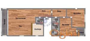 Trosoban stan na Mišeluku, 78m2