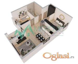 Sremska Kamenica - Kvalitetna zgrada - stanovi od 28m2 do 130 m2 