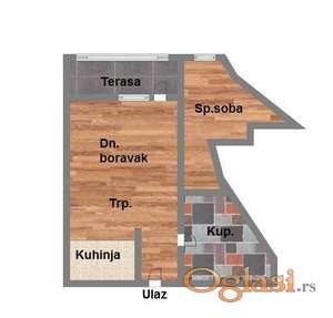 Dvosoban stan u izgradnji na Salajci