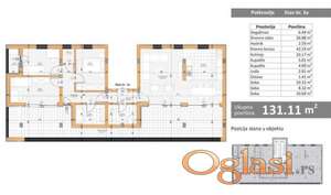 Veternik-Odmah Useljiv Veliki Četvorosoban stan 134 m2 na Top Lokaciji-065/385 8880