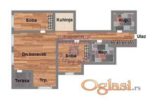 Dvoiposoban stan 61m2 Bulevar Patrijarha Pavla